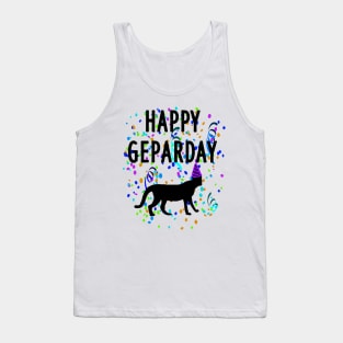 Fröhlicher Geparden Tag Geparday Motiv Print Tank Top